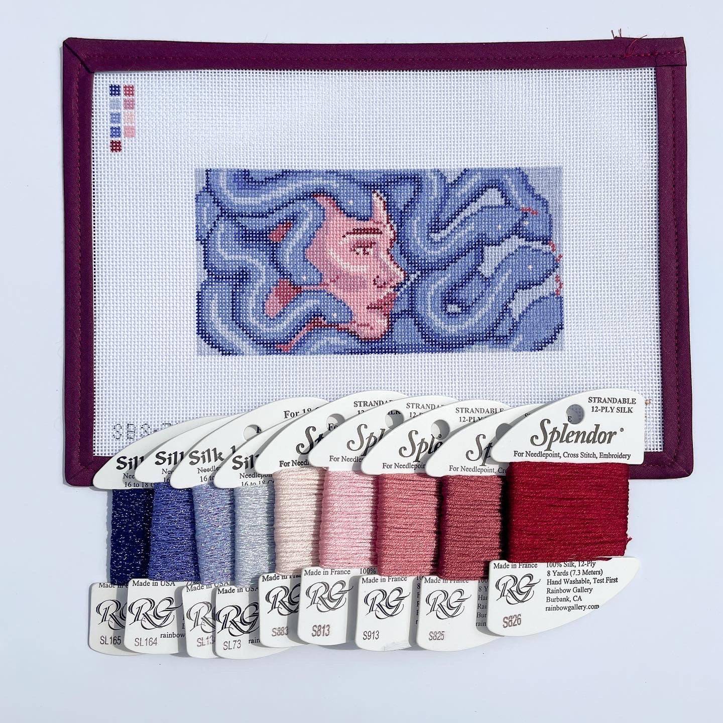 Medusa Needlepoint Canvas, Medusa Needlepoint, Greek Mythology Needlepoint