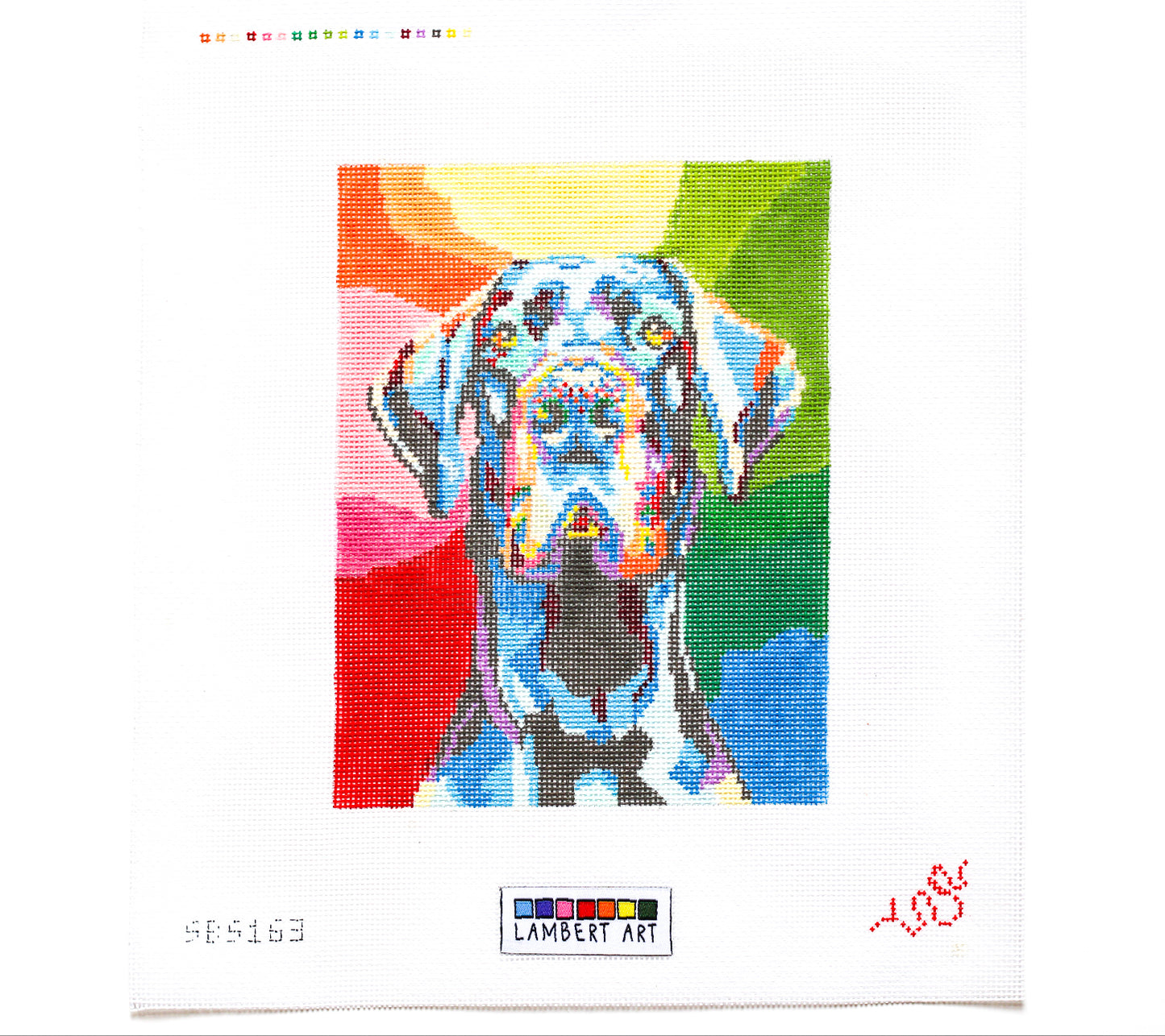 Lambert Art Great Dane Pet Portrait Needlepoint Canvas