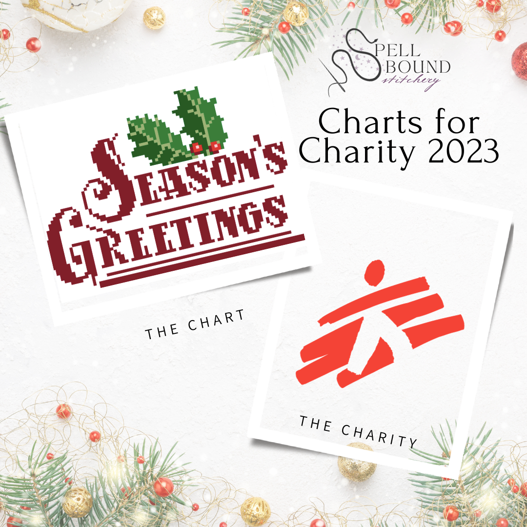 Charts for Charity "Season's Greetings" Needlepoint Chart - Instant Download