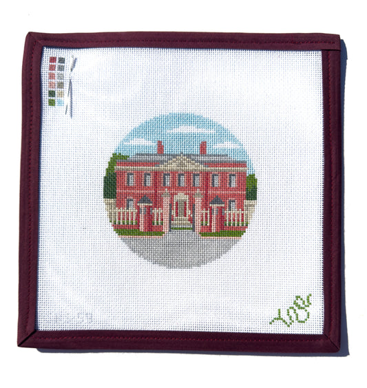 New Bern’s Tryon Palace 4” Round Needlepoint Canvas