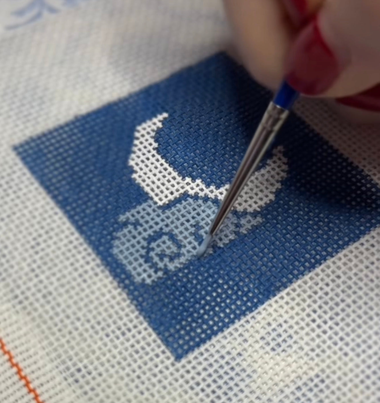 Needlepoint Painting Class #1 - Painting from a Chart