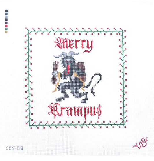 Merry Krampus Needlepoint Canvas