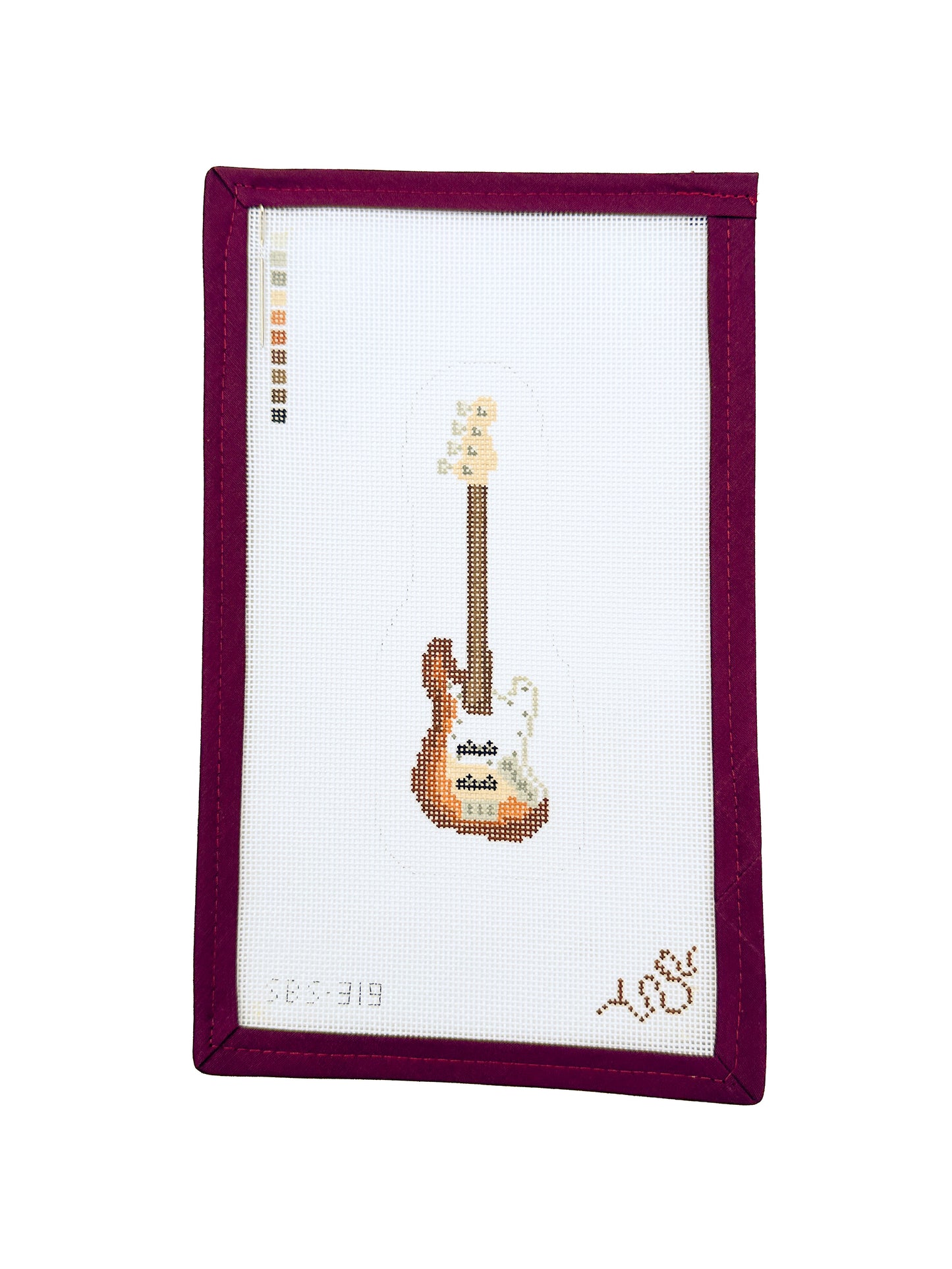 Electric Bass Needlepoint Canvas