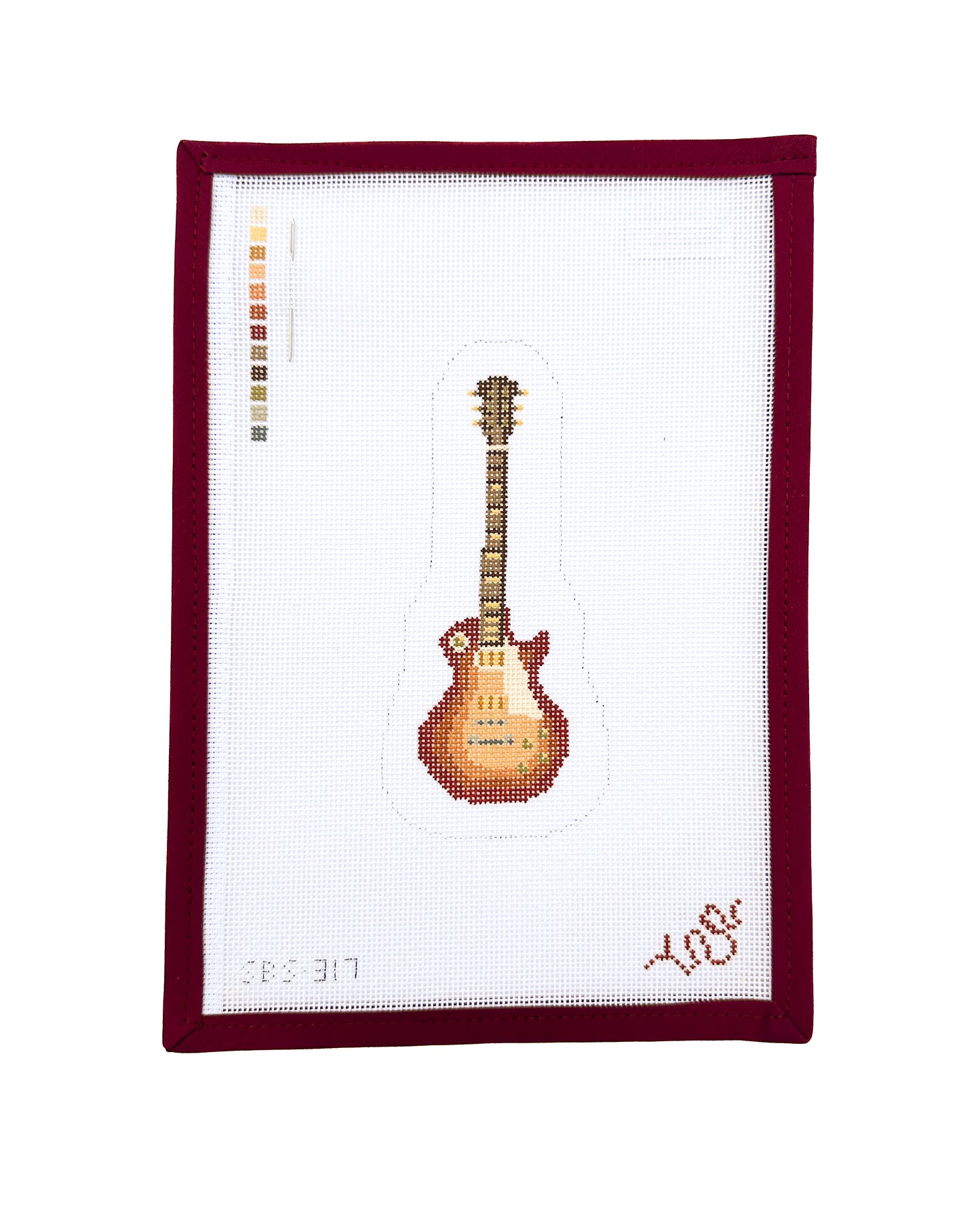 Electric Guitar Needlepoint Canvas
