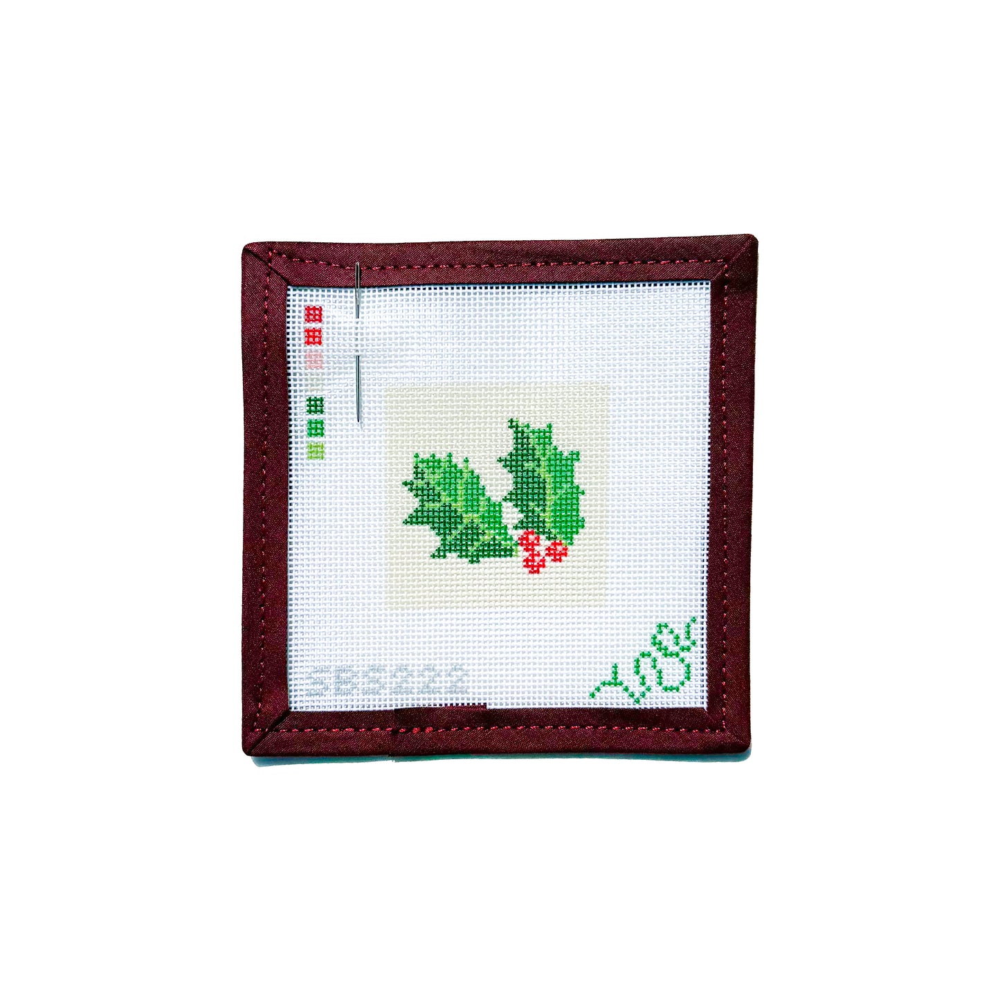 Mini Holly Needlepoint Canvas