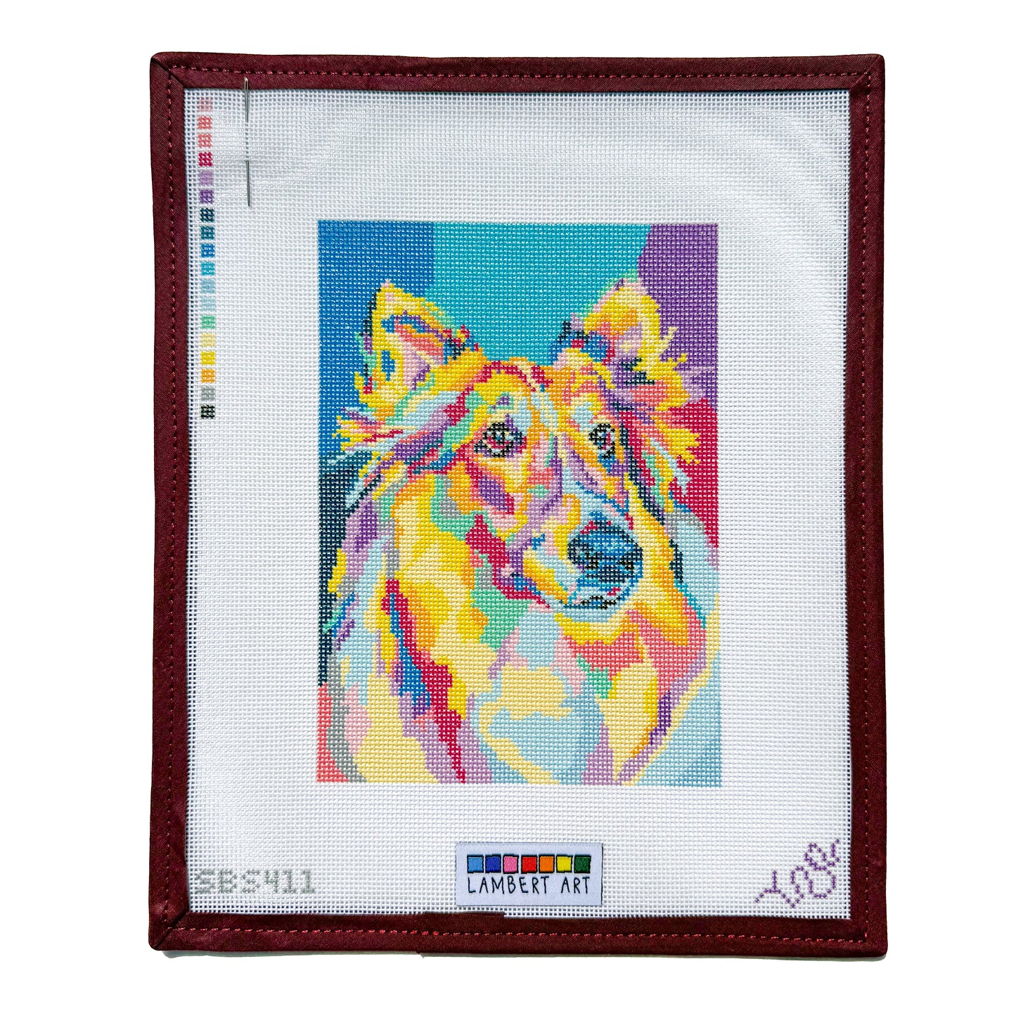 Lambert Art Collie Needlepoint Canvas