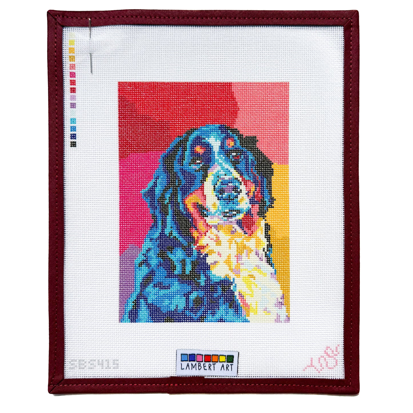 Lambert Art Bernese Mountain Dog Needlepoint Canvas