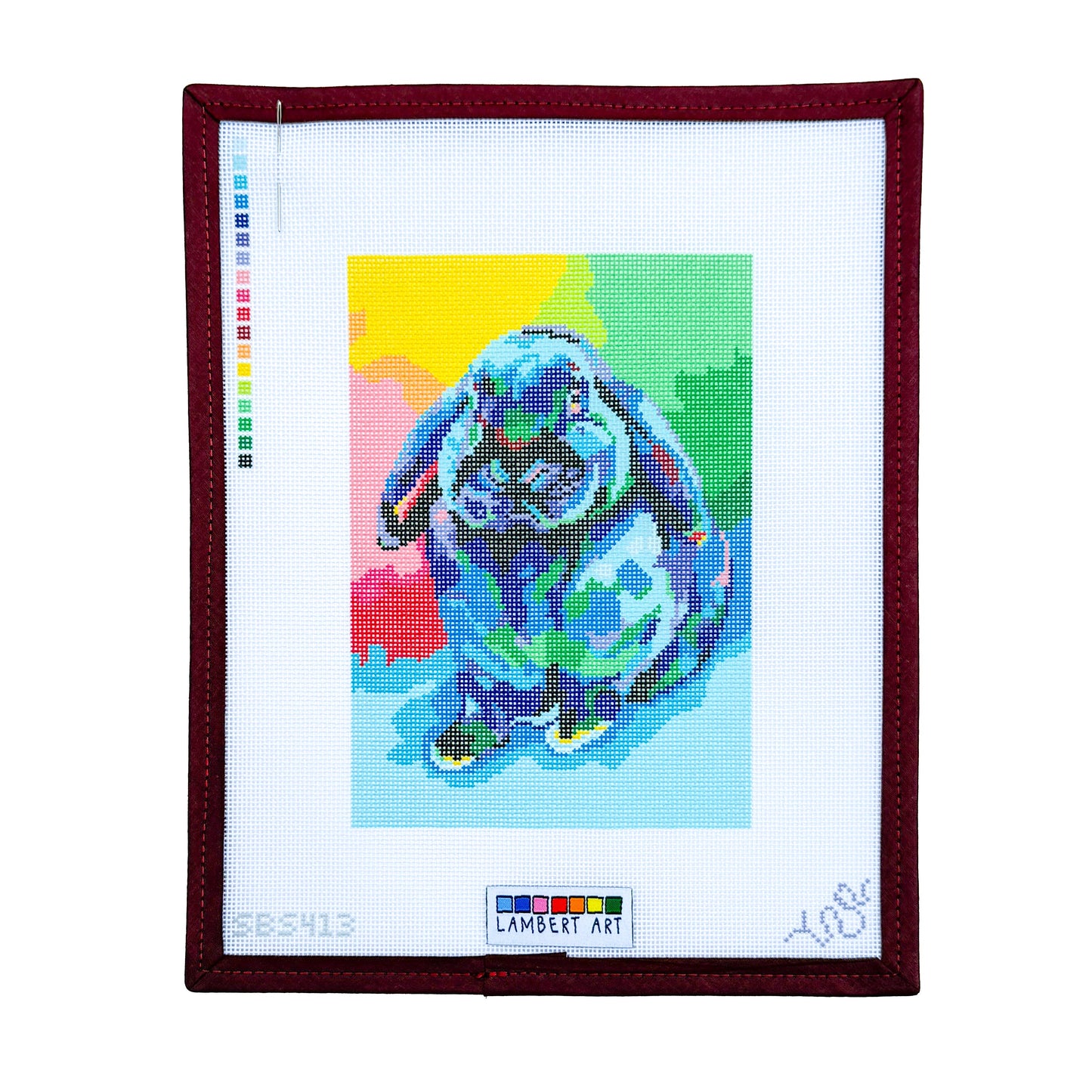 Lambert Art Lop Eared Rabbit Needlepoint Canvas
