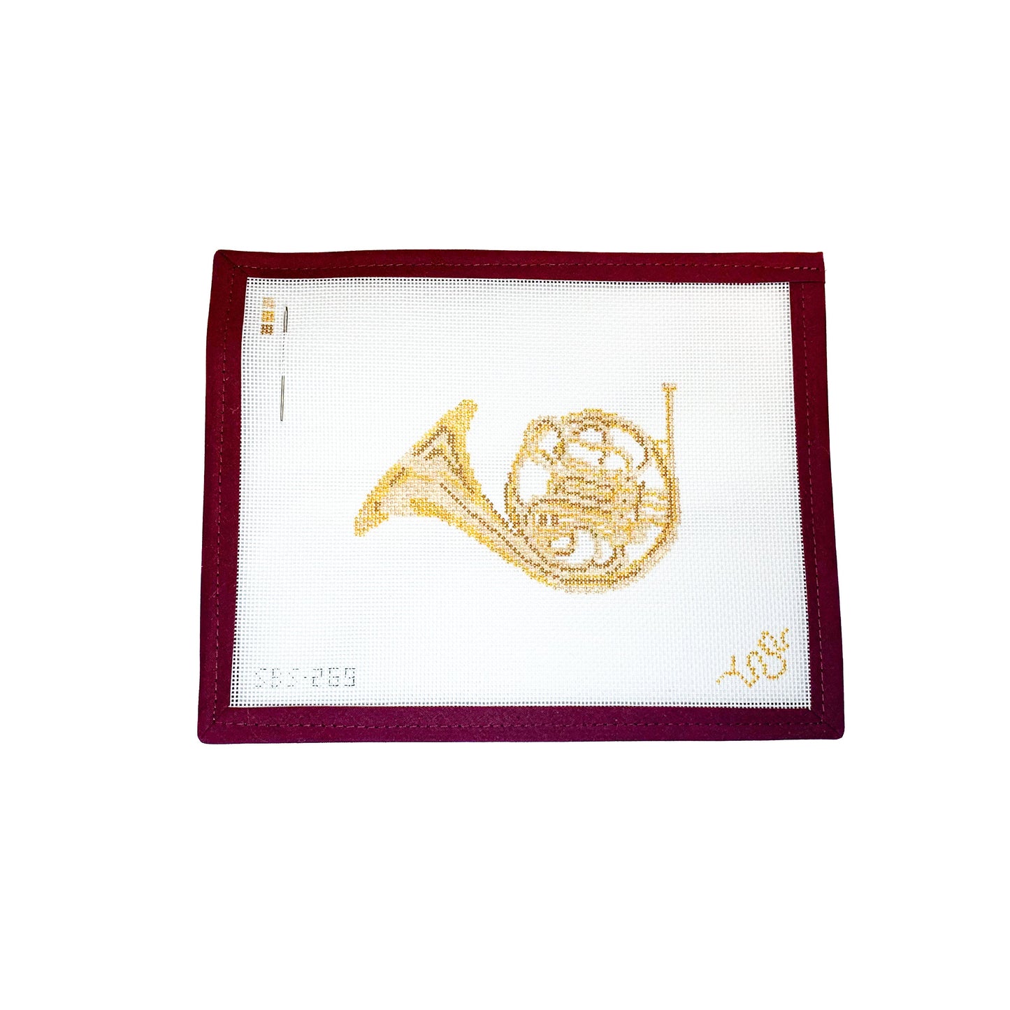 French Horn Needlepoint Canvas