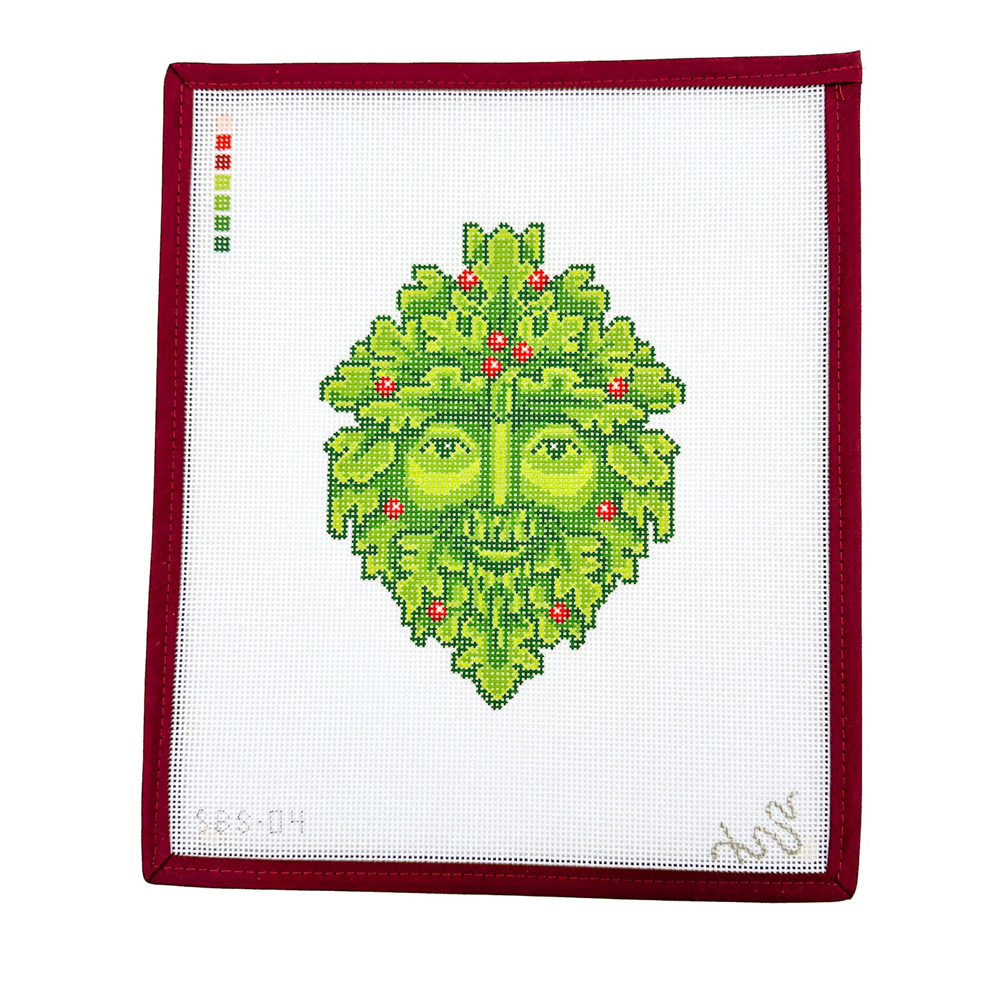 The Green Man Needlepoint Canvas (18 mesh or 13 mesh)