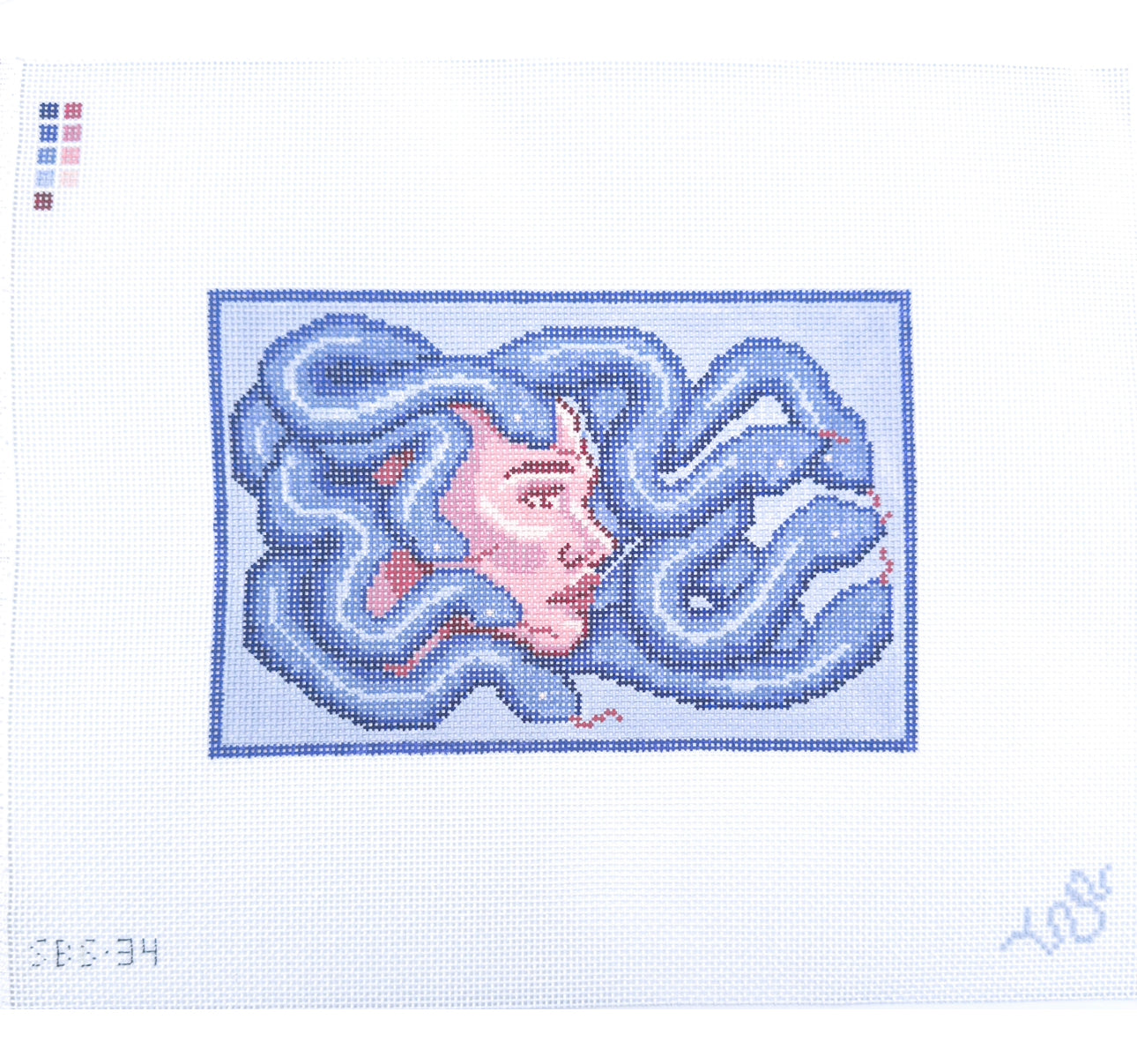 Medusa Needlepoint Canvas - 13 mesh
