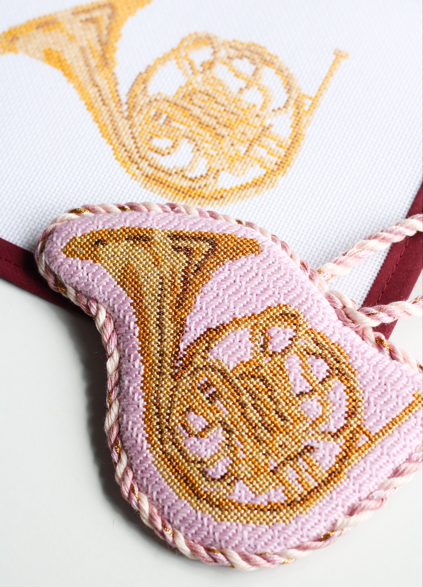 French Horn Needlepoint Canvas