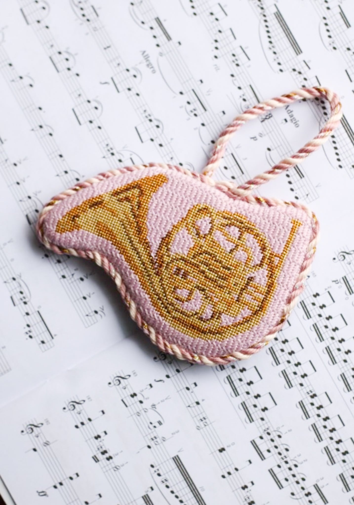 French Horn Needlepoint Canvas