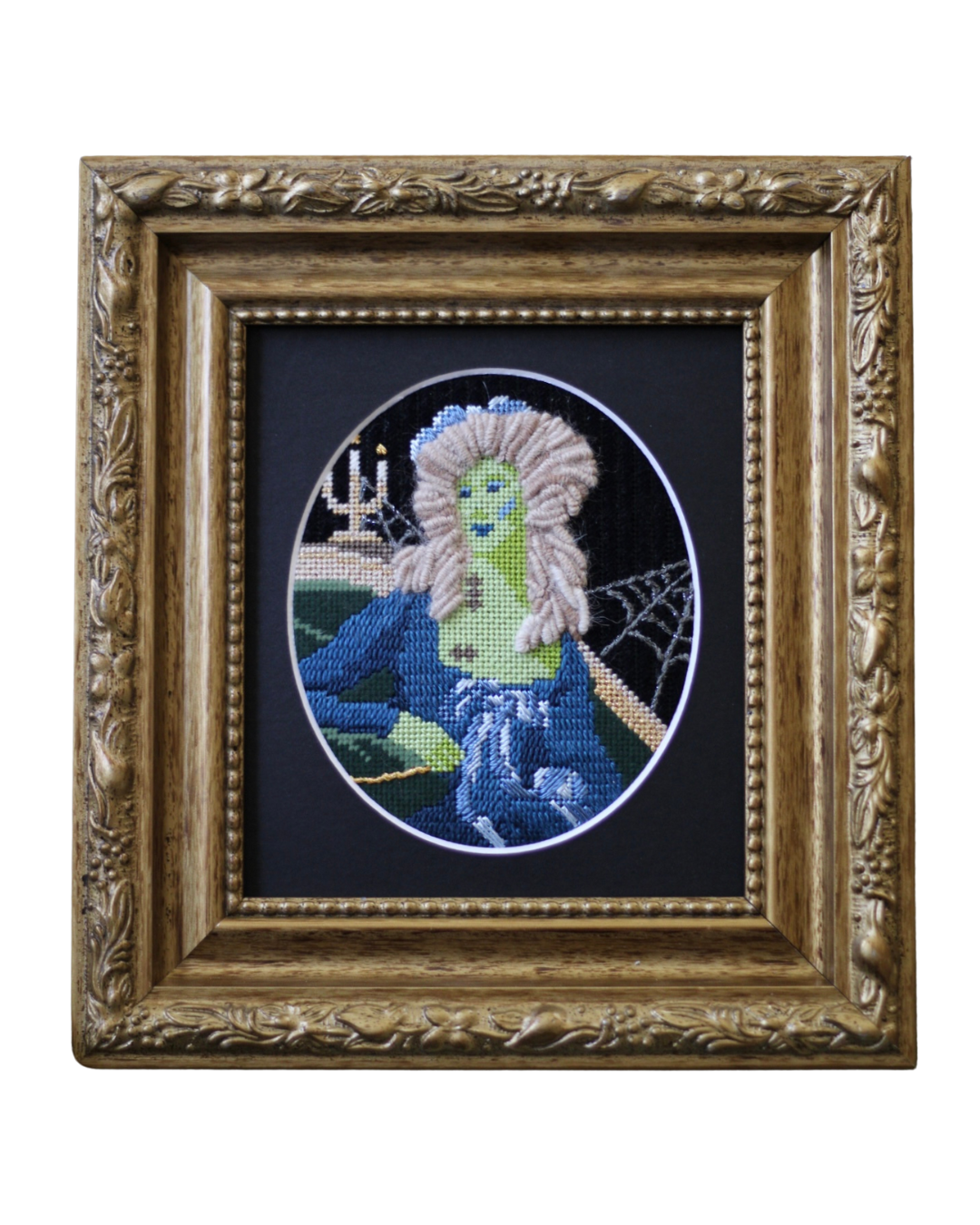 "Bride of Frankenstein the XIV" Needlepoint Canvas