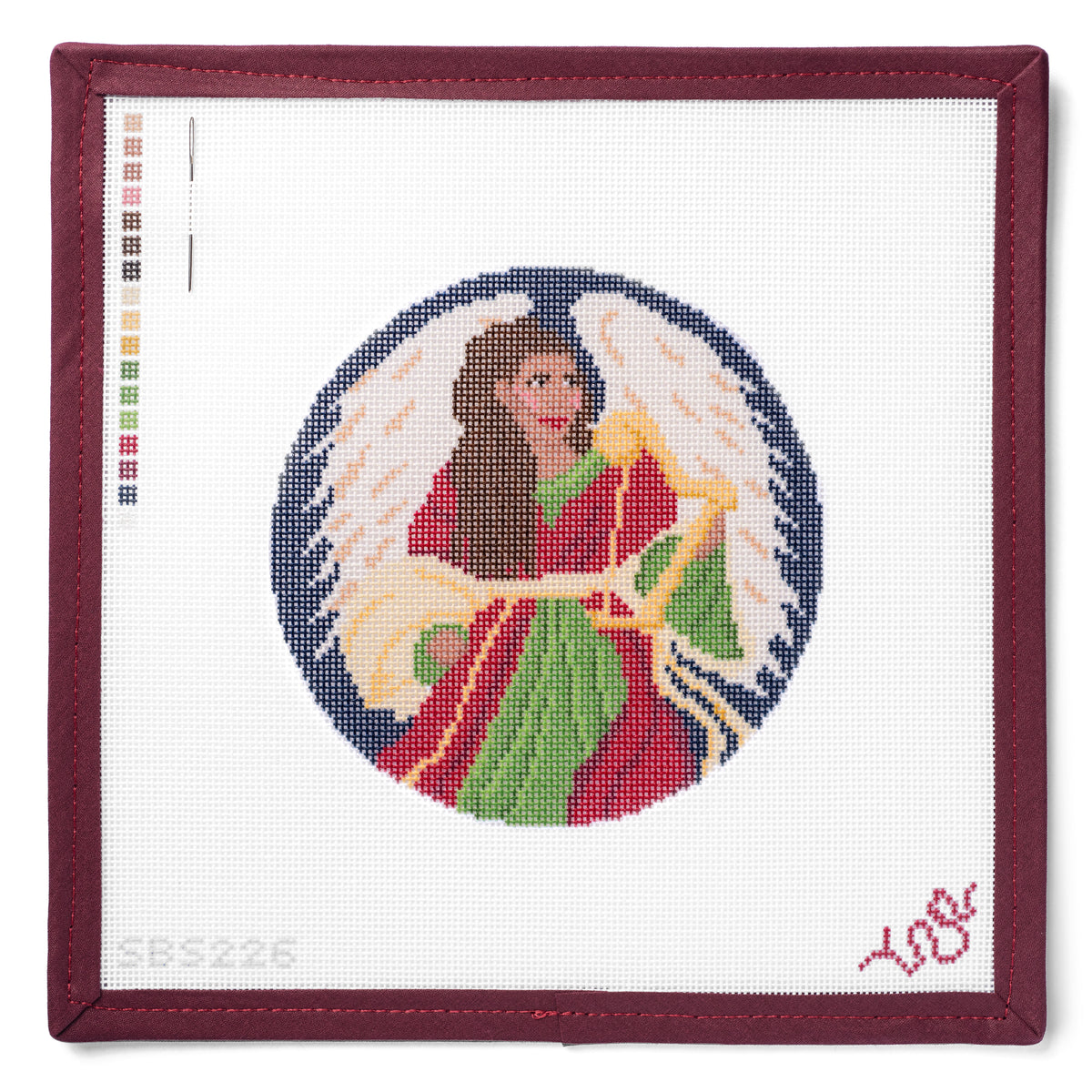 Black Angel - Heritage Christmas Collection Needlepoint Canvas