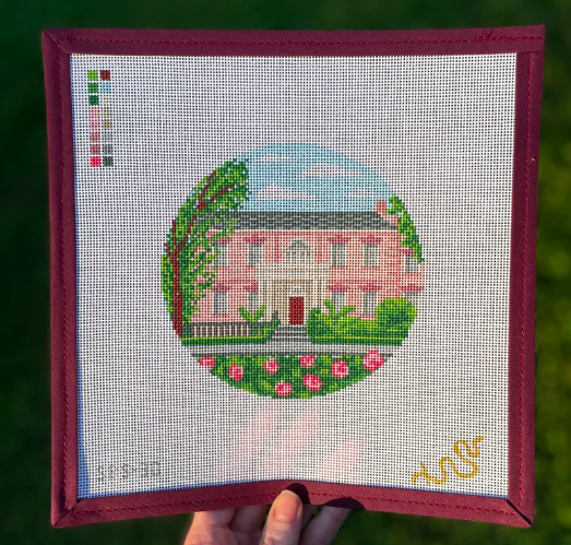 Savannah Needlepoint, Savannah Needlepoint Canvas, Olde Pink House Needlepoint, Olde Pink House Needlepoint Canvas