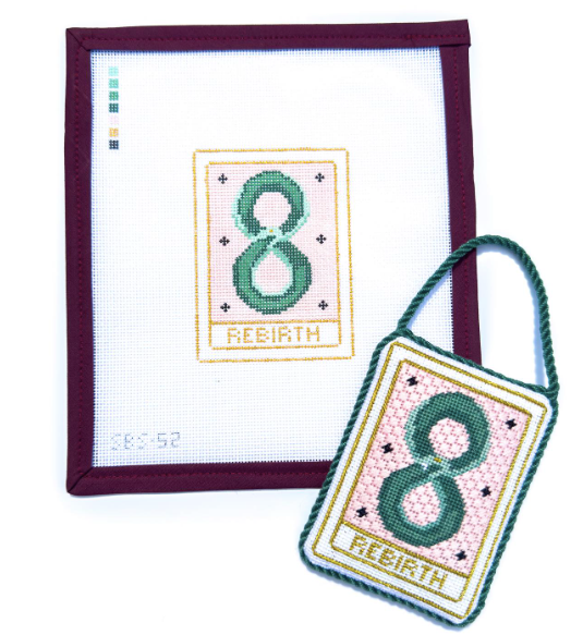 Rebirth Tarot Card Needlepoint Canvas