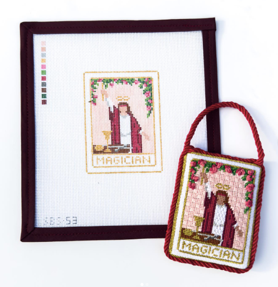 Magician Tarot Card Needlepoint Canvas