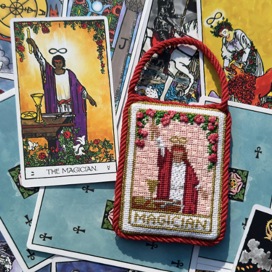 Magician Tarot Card Needlepoint Canvas