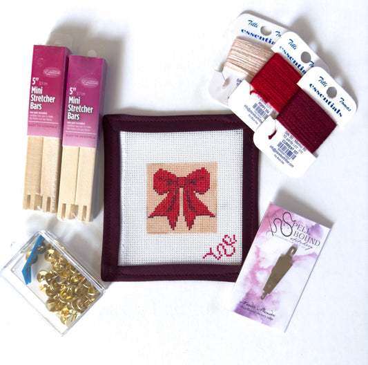 Bow Mini Needlepoint Canvas