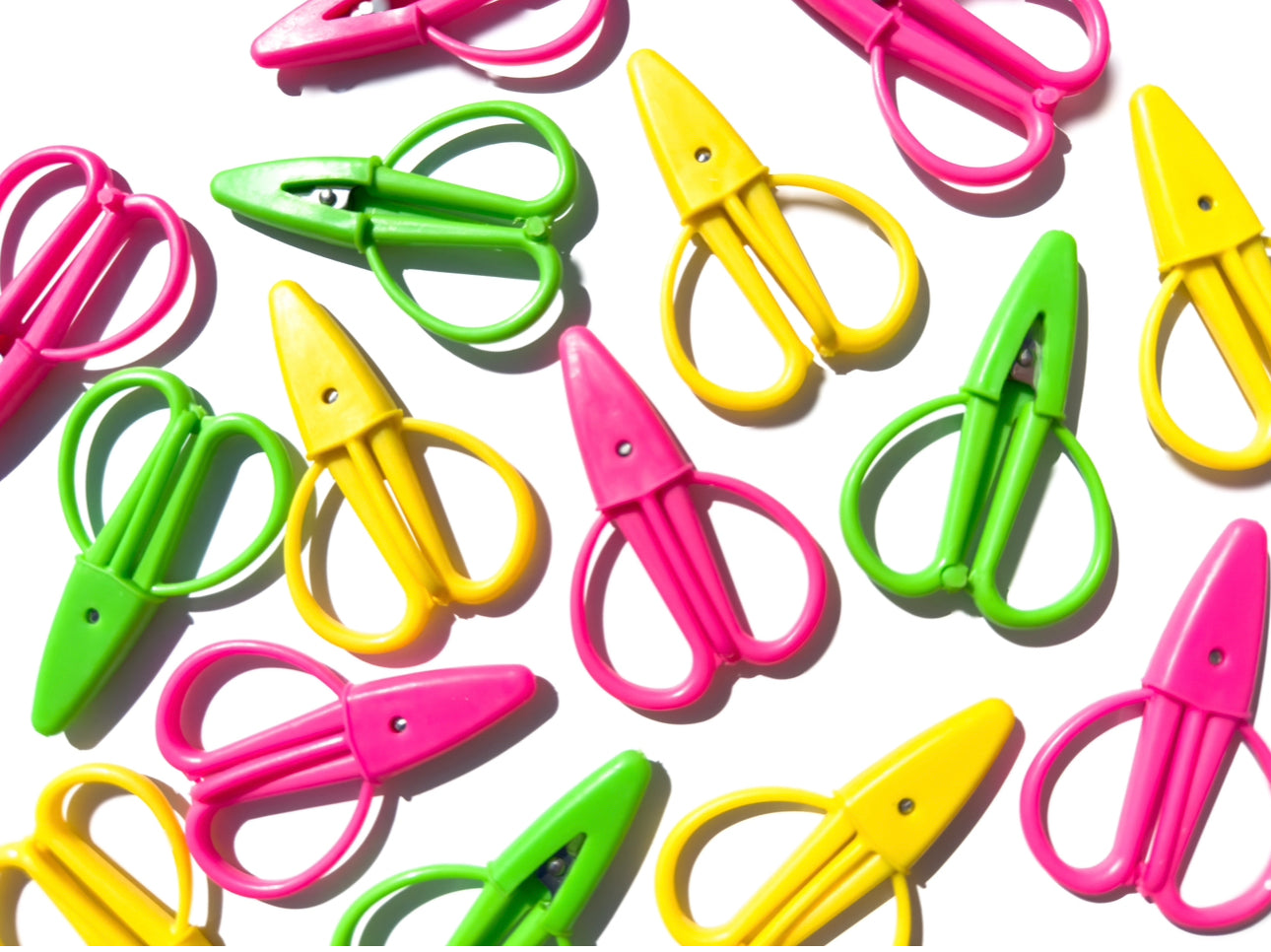 Neon Mini Snips With Rubber Cover