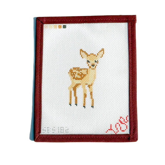 Baby Deer Hand Painted Needlepoint Canvas