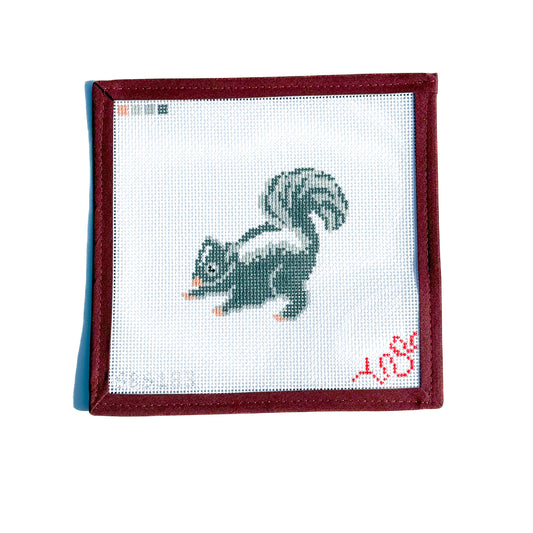 Baby Skunk Hand Painted Needlepoint Canvas