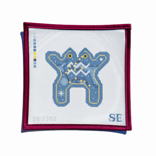 Astrology Frog Needlepoint Canvas