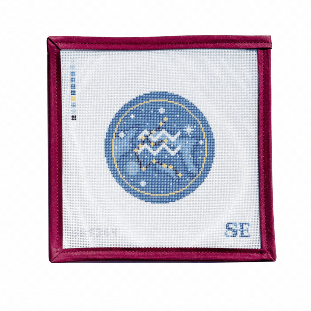 Astrology Round Needlepoint Canvas