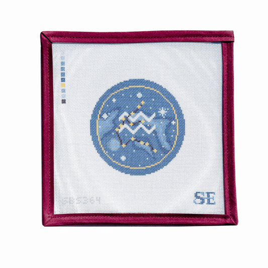 Astrology Round Needlepoint Canvas