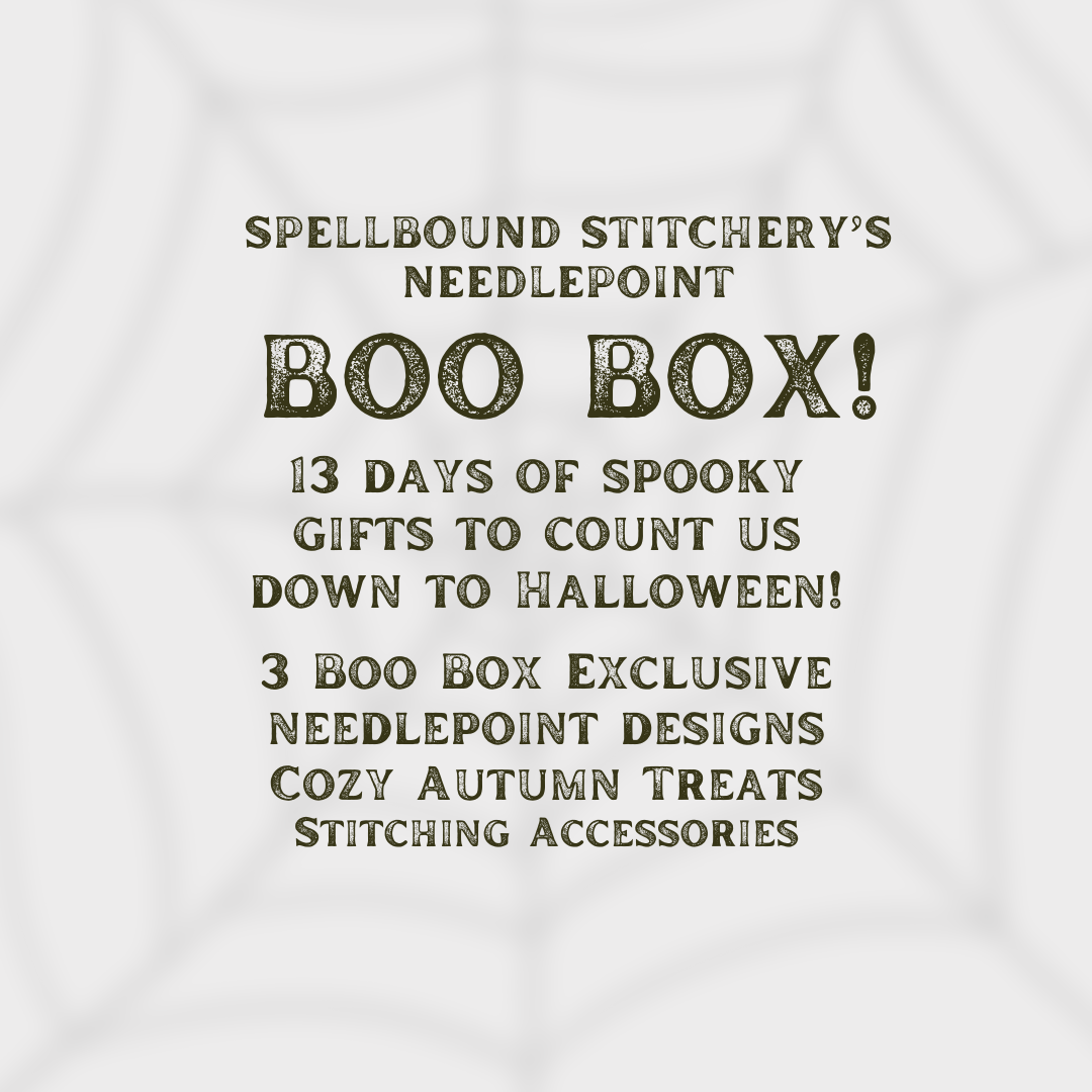 Needlepoint Boo Box: Countdown to Halloween