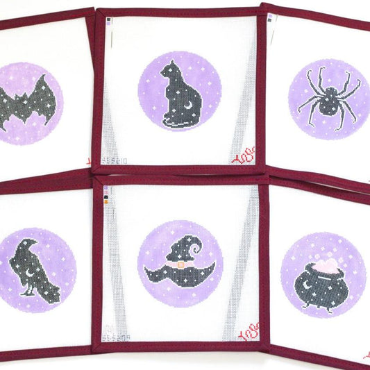 Purple and Spooky Needlepoint Canvas Collection