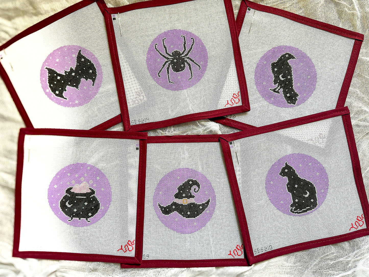 Purple and Spooky Needlepoint Canvas Collection