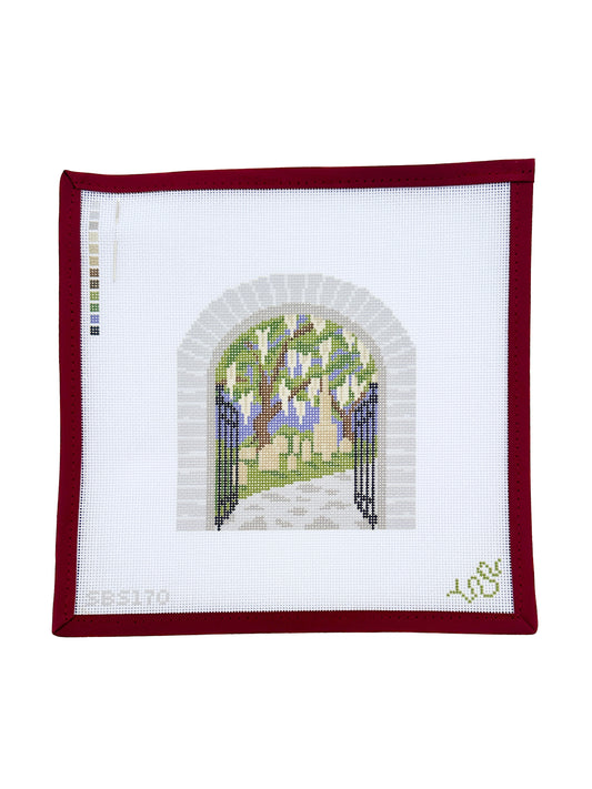 Southern Gothic Cemetery Needlepoint Canvas