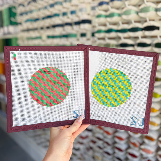 Diagonal Milanese Stitch Needlepoint Canvases