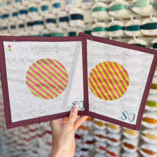Diagonal Scotch Stitch Needlepoint Canvas