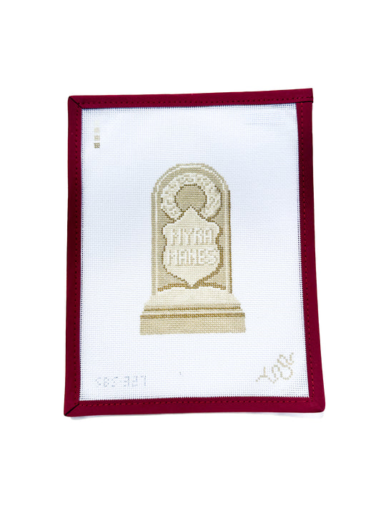Headstone Needlepoint Canvas - "Myra Manes"