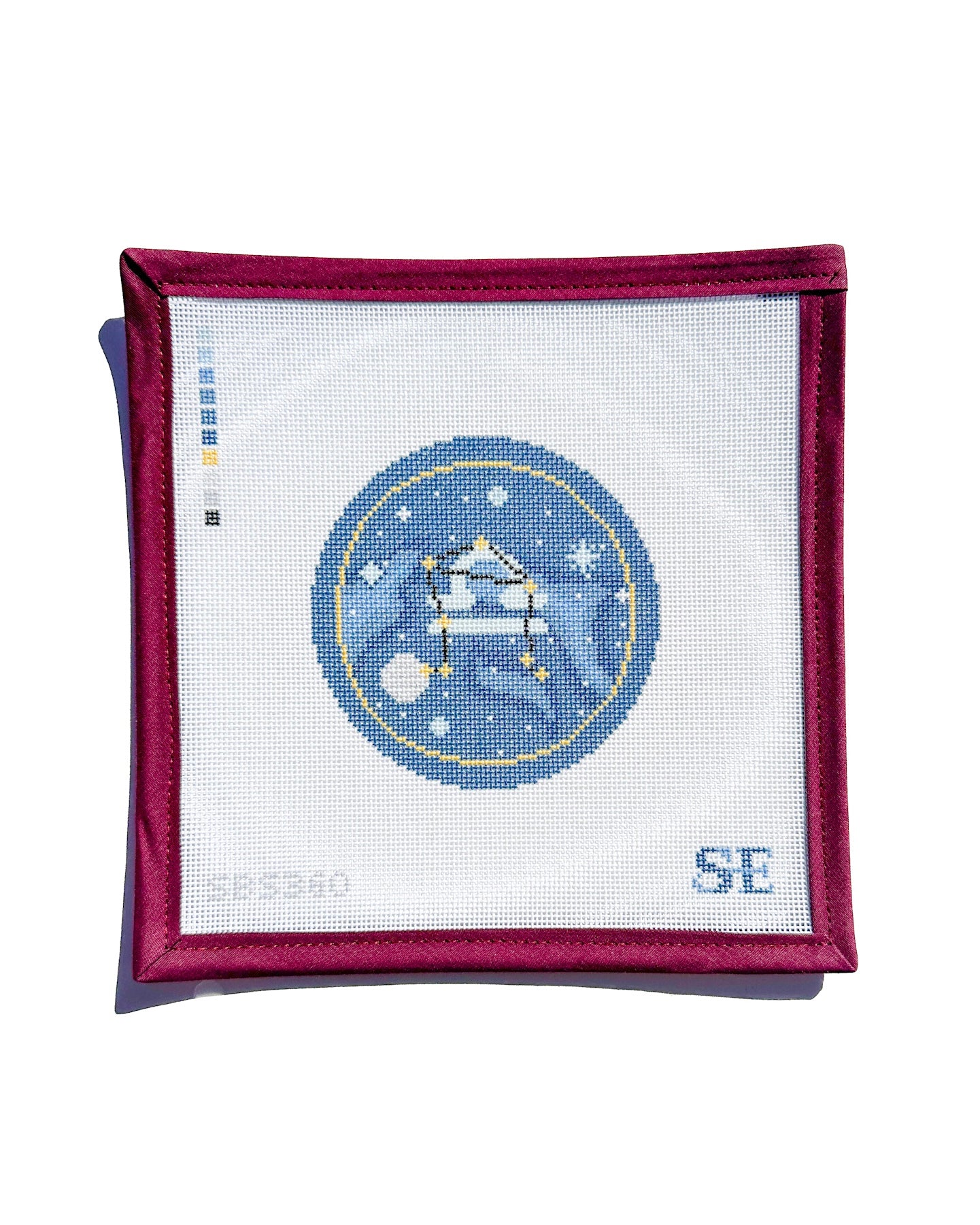 Astrology Round Needlepoint Canvas