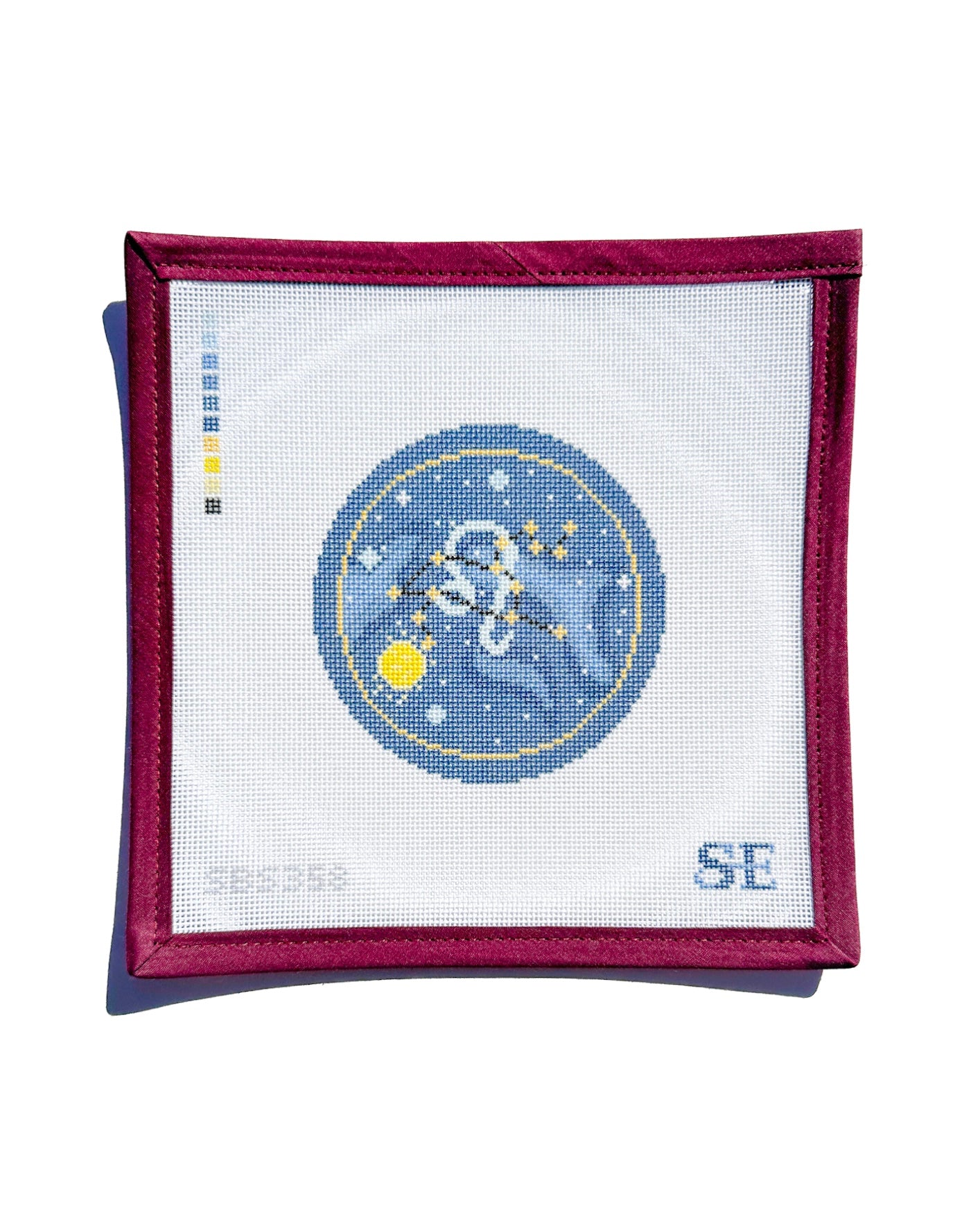 Astrology Round Needlepoint Canvas