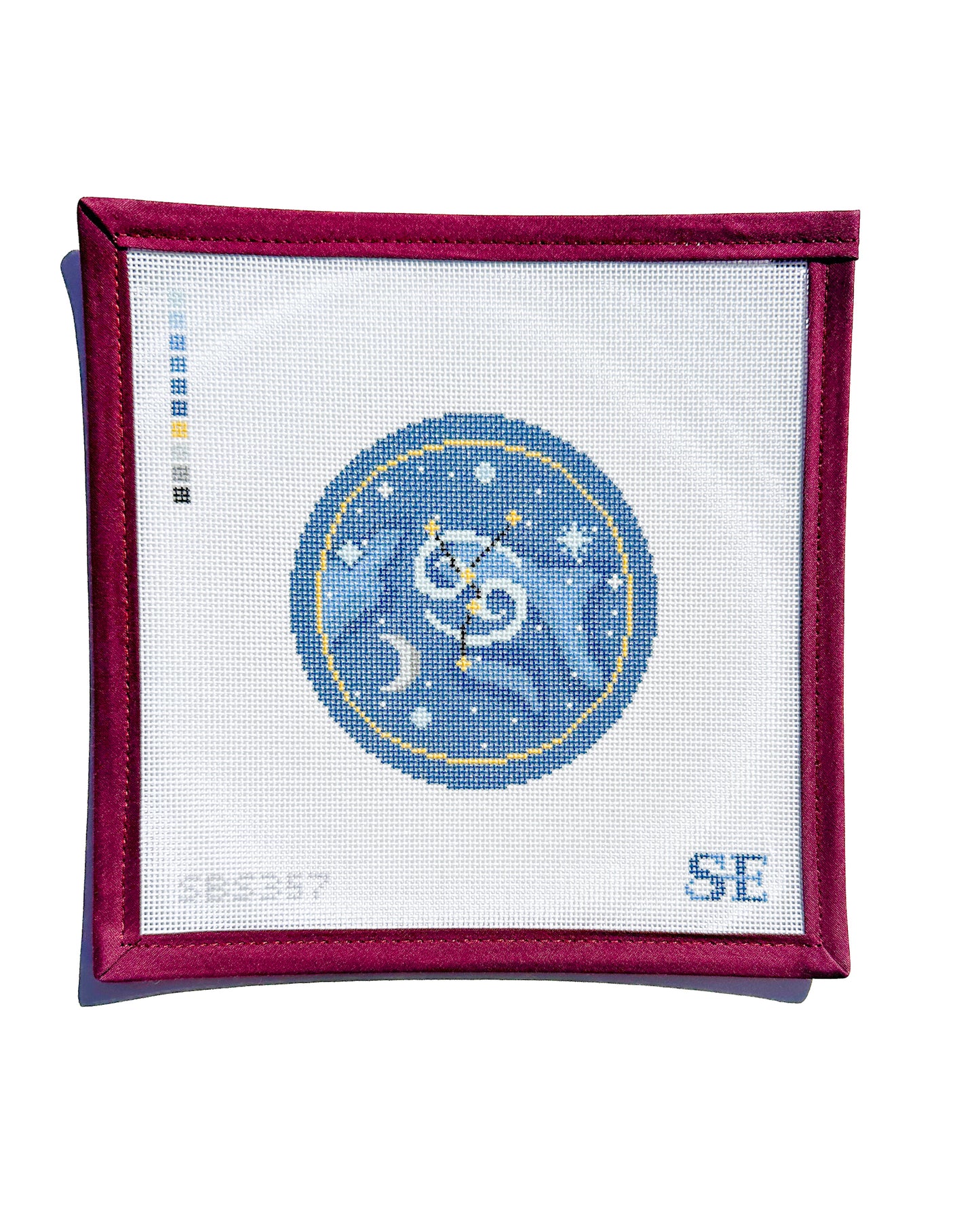 Astrology Round Needlepoint Canvas