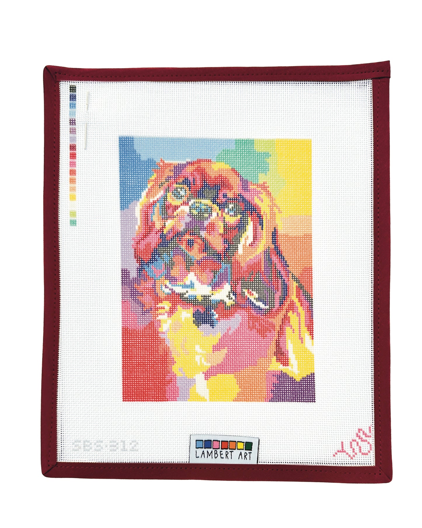 Lambert Art Ruby Cavalier Needlepoint Canvas