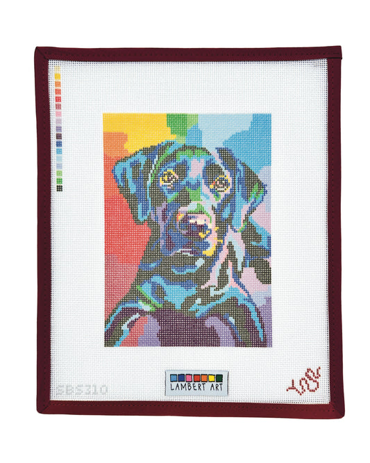 Lambert Art Black Lab Needlepoint Canvas