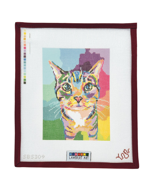 Lambert Art Tabby Cat Needlepoint Canvas