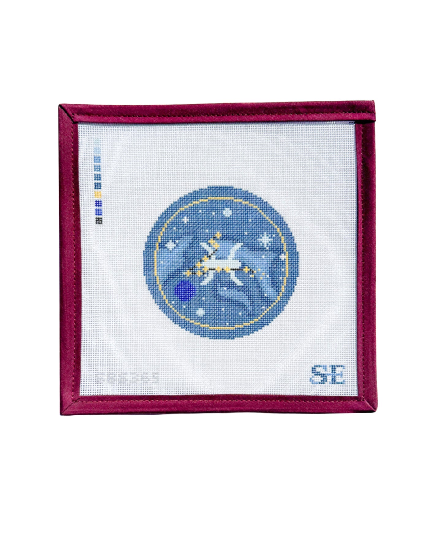 Astrology Round Needlepoint Canvas