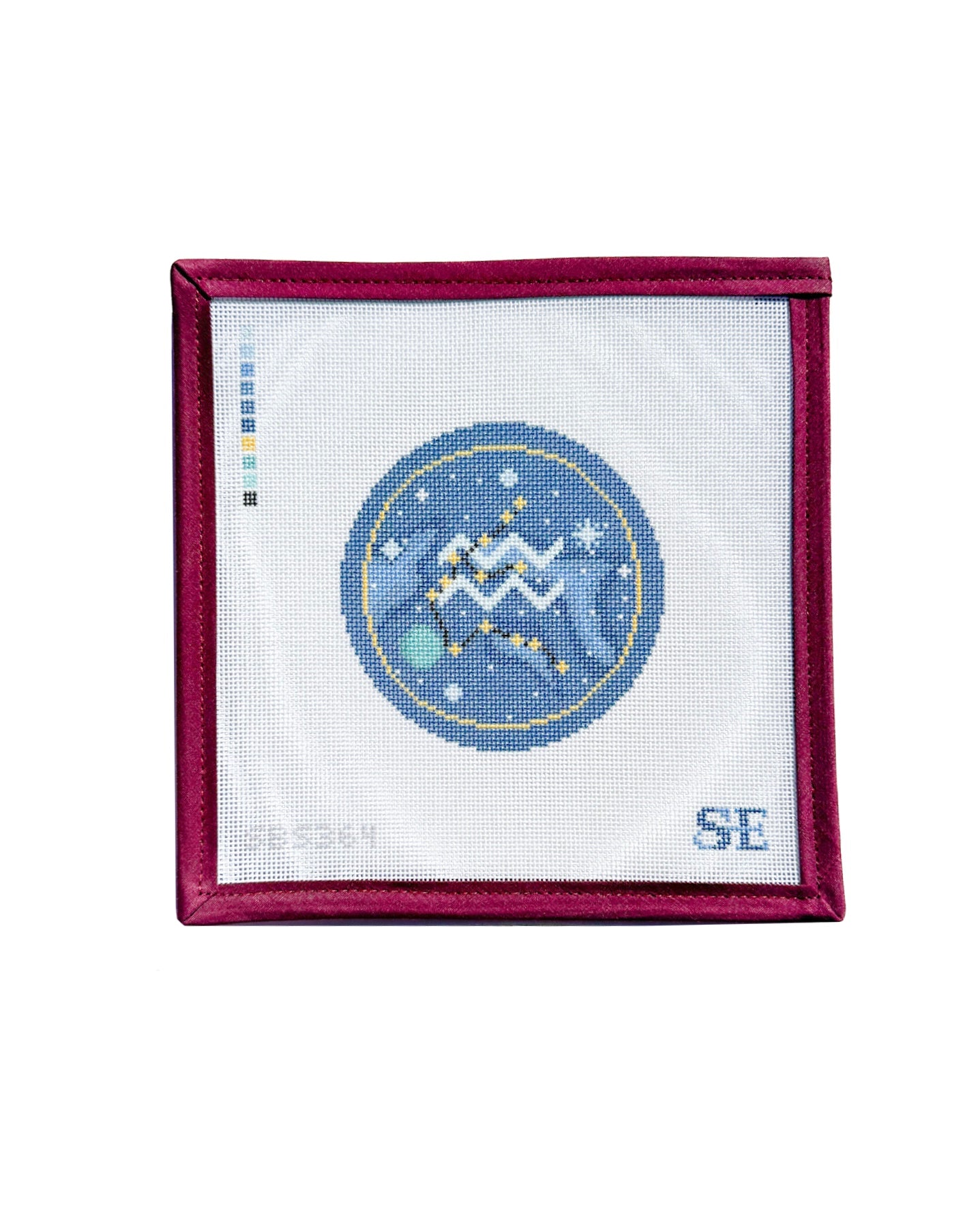 Astrology Round Needlepoint Canvas