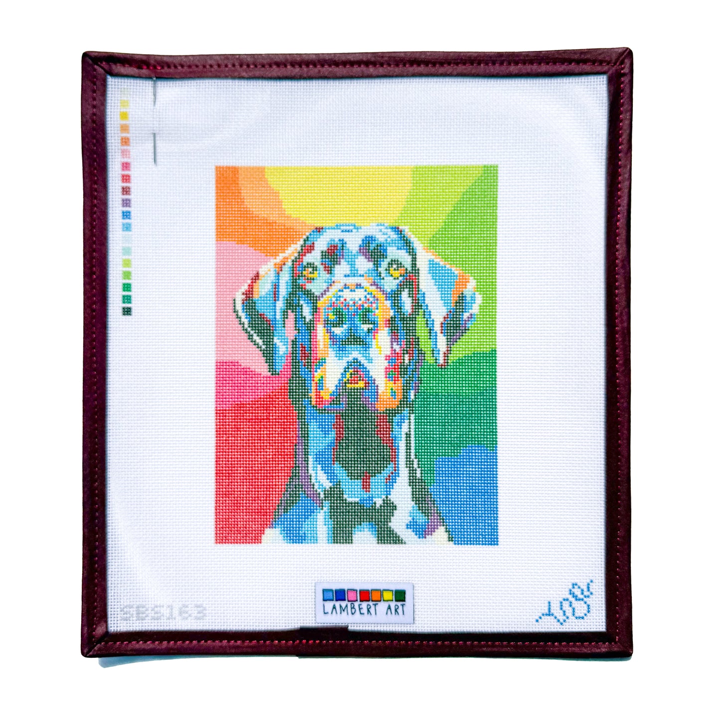Lambert Art Great Dane Pet Portrait Needlepoint Canvas