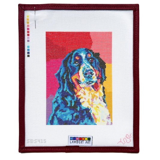Lambert Art Bernese Mountain Dog Needlepoint Canvas