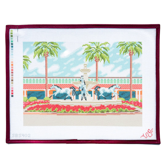 Old Town Scottsdale Fountain Needlepoint Canvas