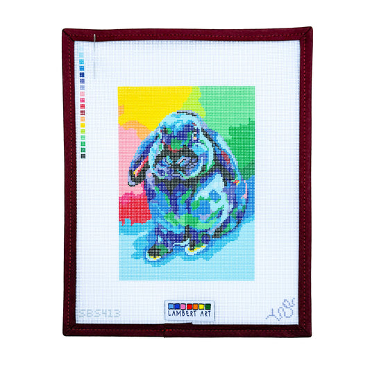 Lambert Art Lop Eared Rabbit Needlepoint Canvas