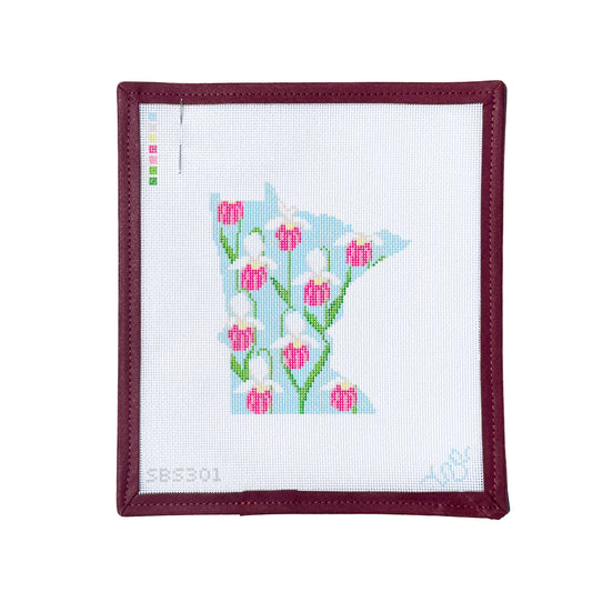 Minnesota State Flower Needlepoint Canvas